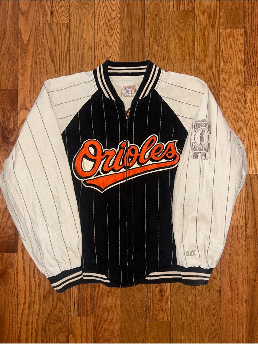 Baltimore Orioles Cooperstown Collection Mirage Vintage Reversible Jacket Sz XL